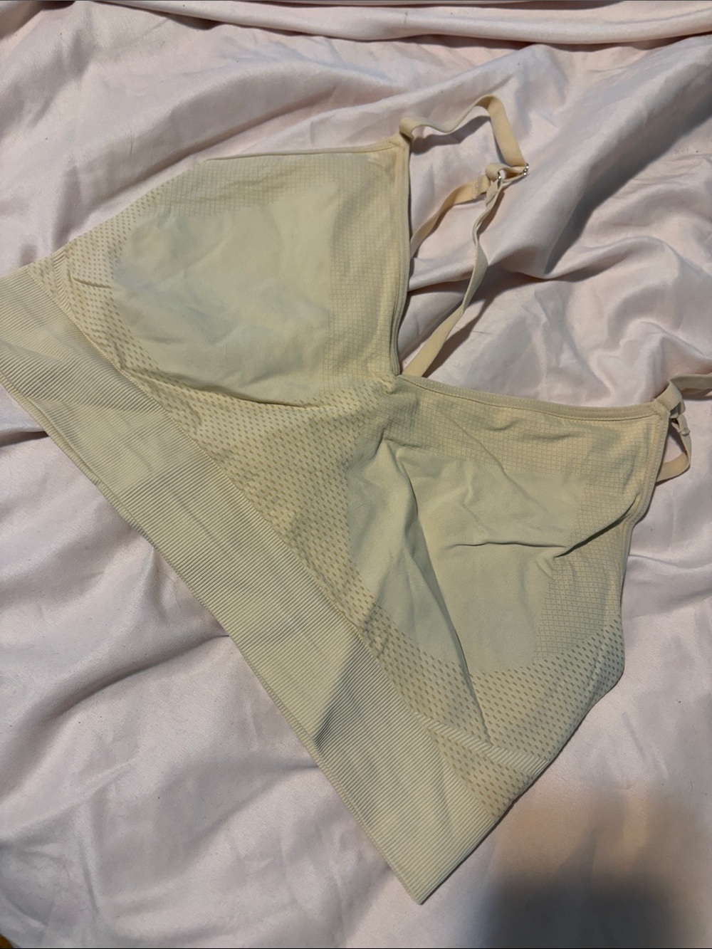 knix Seamless Bralette in Light Cream